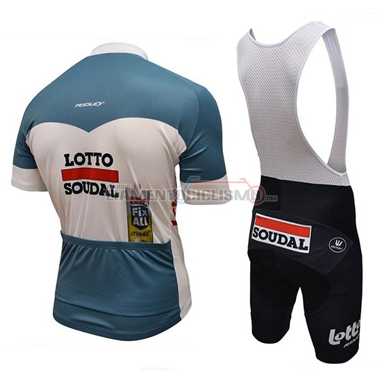 Abbigliamento Ciclismo Lotto Fix All Manica Corta 2018 Bianco Blu